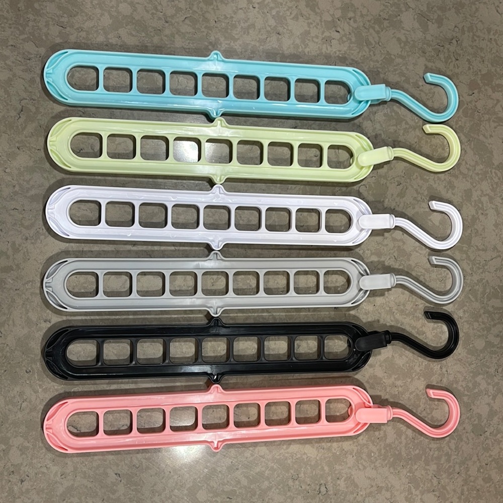 Hangers to place your individual ones in order to save some space.